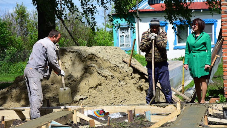 В Ибресинском районе строятся еще 2 новых фельдшерско-акушерских пункта