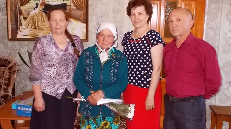 90-летие отметила труженица тыла, жительница деревни Андреевка Анна Ильинична Антонова