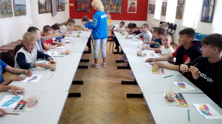 21 июня в Художественный музей пришли воспитанники детско- юношеской спортивной школы № 1 города Новочебоксарска.