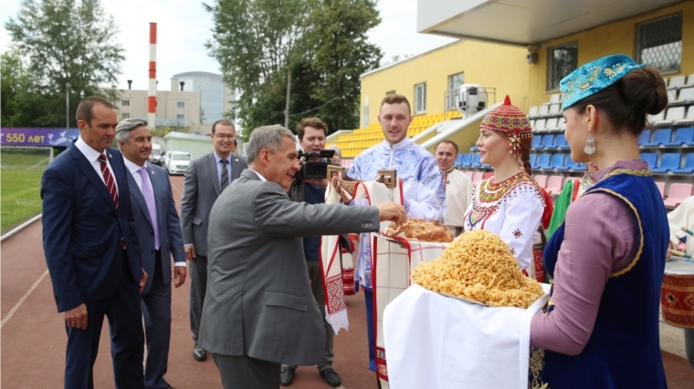 В Чувашию прибыл Президент Республики Татарстан Рустам Минниханов