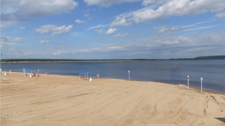 В Новочебоксарске работает городской пляж