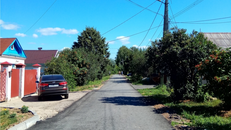 В частном секторе Московского района г. Чебоксары отремонтирована ещё одна дорога