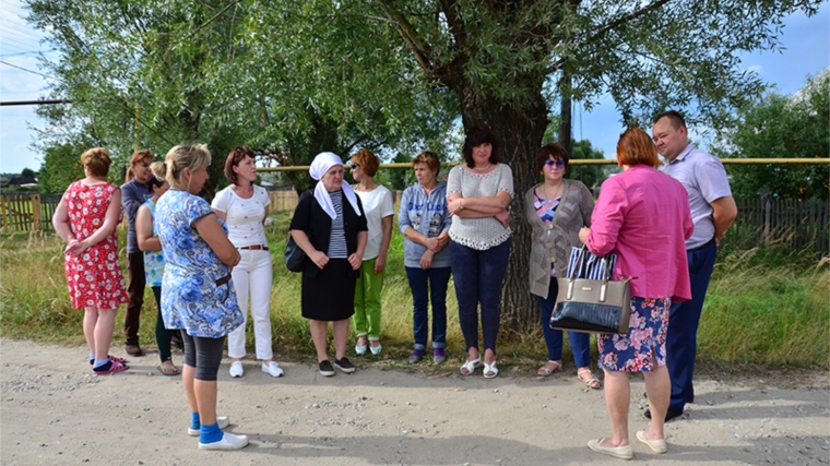 Глава администрации Ибресинского района Сергей Горбунов встретился с жителями п. Буинск