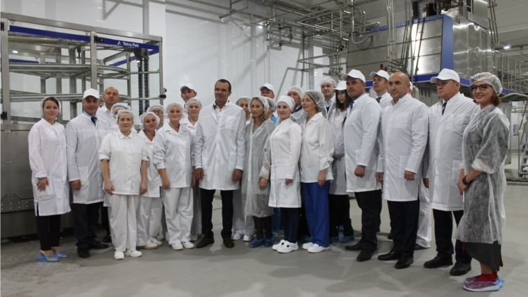На ООО «Чебоксарский городской молочный завод» после реконструкции состоялся запуск производства