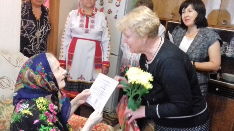 90-летний юбилей отметила жительница Новочебоксарска Мария Геннадьевна Плёнкина