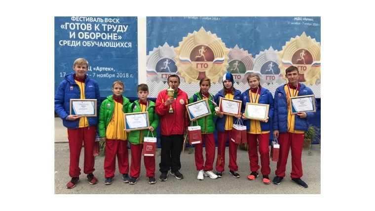 Команда Чувашии вошла в пятерку лучших по итогам IV Летнего фестиваля ГТО среди школьников