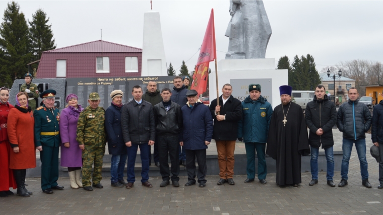 В селе Яншихово-Норваши состоялось торжественное открытие сквера в честь участников Великой Отечественной войны