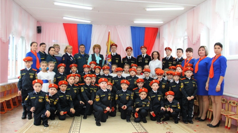 В Новочебоксарске состоялось посвящение в кадеты юных воспитанников детского сада "Теремок"