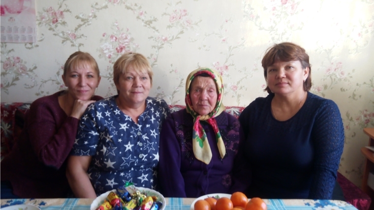 90 - летний юбилей отметила Малькова Мария Ефимовна