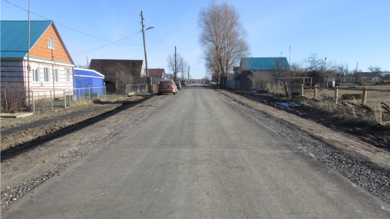 КУ «Чувашупрдор»: завершены работы на объекте строительства автомобильной дороги в п. Липовка Ибресинского района