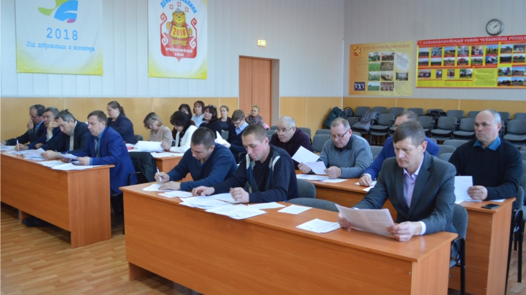 Состоялось тридцать четвертое очередное заседание Собрания депутатов Красноармейского района шестого созыва