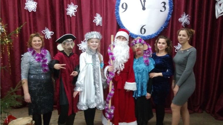 Весело встретили Новый год в селе Климово