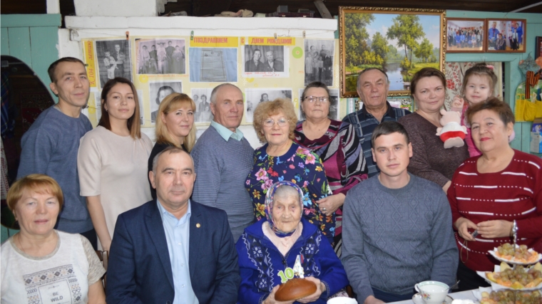 Долгожительница Красноармейского района Новоселова Валентина Егоровна отметила свой 104-й день рождения