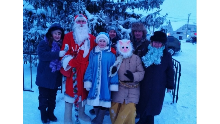 Участие в районном слете Дедов Морозов и Снегурочек