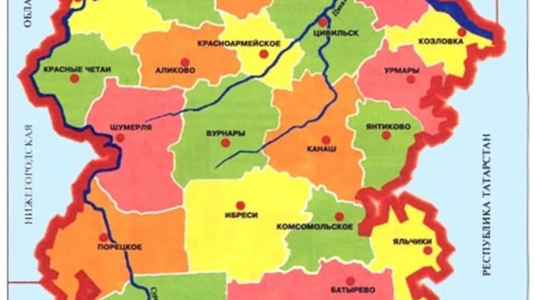 Сведения о границах Чувашской Республики с Ульяновской областью внесены в ЕГРН