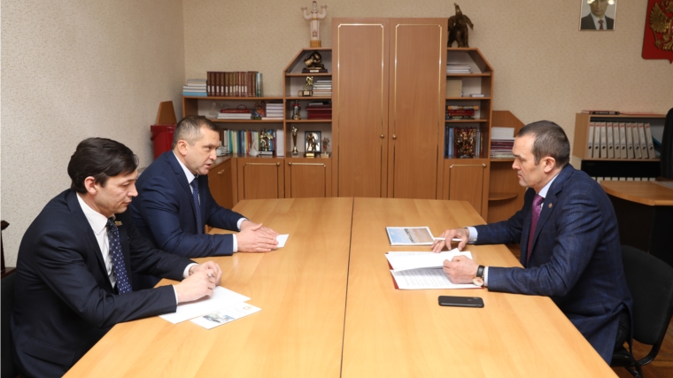 Михаил Игнатьев провел рабочую встречу с руководством Моргаушского района
