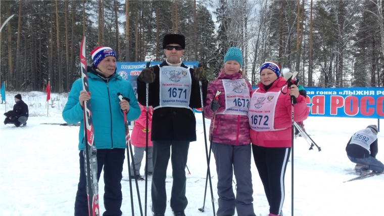 Магаринцы на массовой лыжной гонке «Лыжня России – 2019»