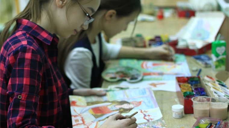 Юные художники приняли участие во Всероссийском изобразительном диктанте