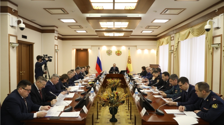 Глава Чувашии Михаил Игнатьев провел заседание Координационного совещания по обеспечению правопорядка