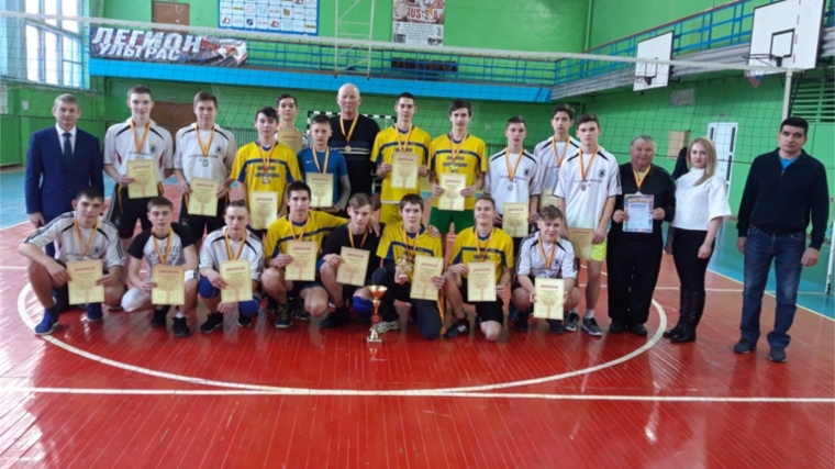 Определены победители муниципального этапа XII чемпионата школьной волейбольной лиги Чувашской Республики среди юношей
