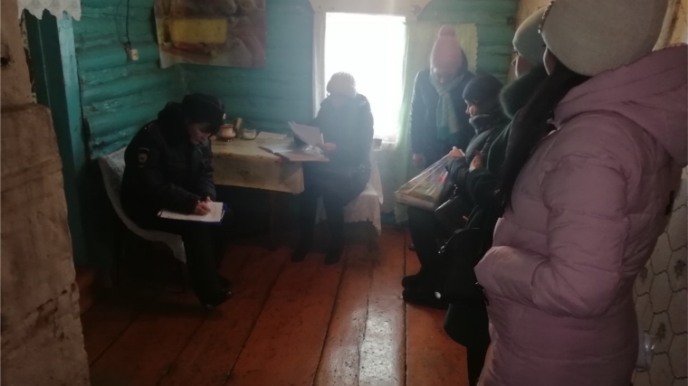 Субъекты профилактики провели рейды по социально-опасным семьям Шимкусского сельского поселения
