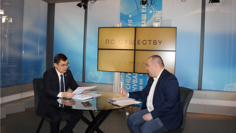 Александр Рыбаков дал интервью Национальному телевидению Чувашии