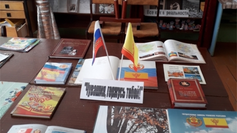 Выставка ко Дню государственных символов Чувашской Республики в Штанашской сельской библиотеке