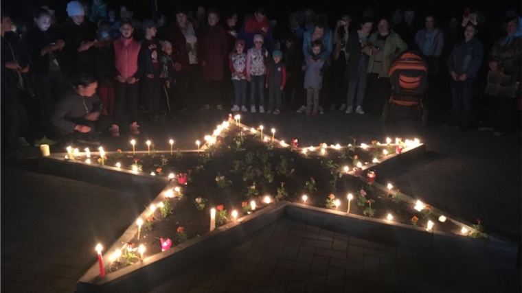 Жители села Яншихово-Норваши приняли участие в акции «Свеча памяти»