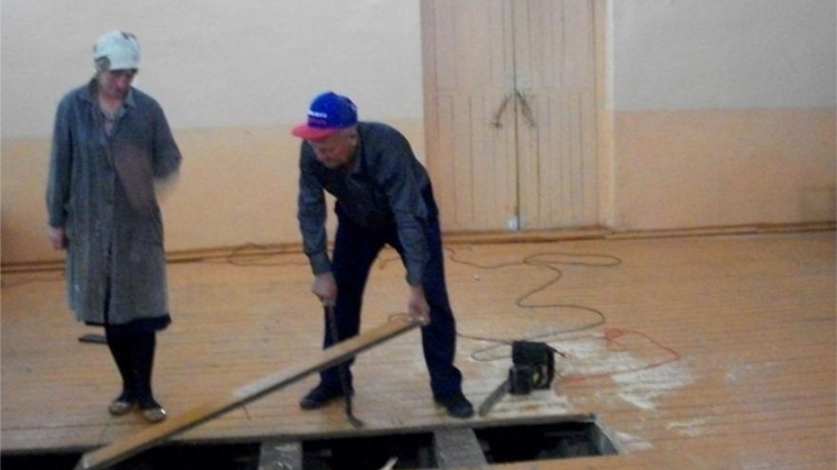 В Новобайбатыревском СДК начались ремонтные работы