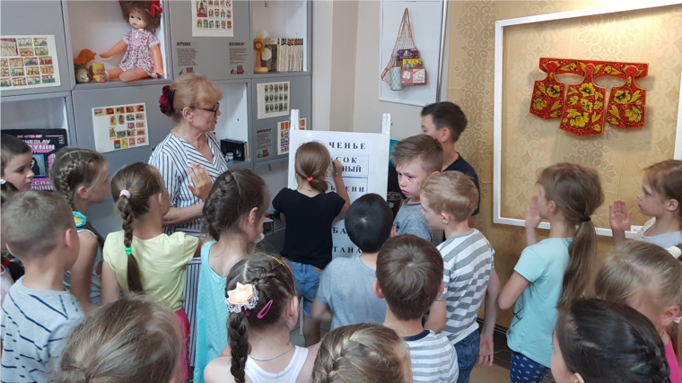 Очередная встреча с музеем состоялась у ребят из пришкольного лагеря СОШ №13.