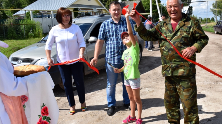 Открытие дороги в деревне Новое Чемеево по программе «Инициативное бюджетирование»