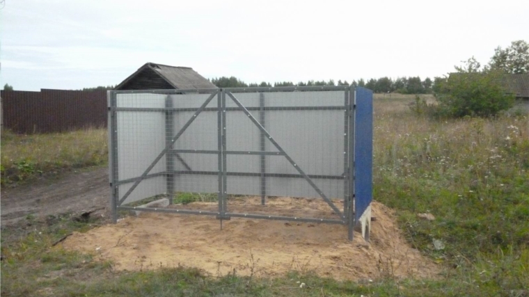 В Ойкас-Кибекском сельском поселении установливают контейнерные площадки для сбора ТКО