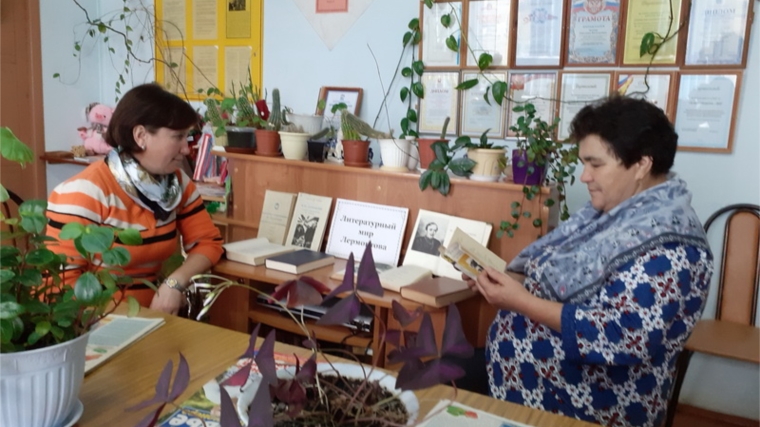 Литературный час «Читаем Лермонтова вместе» в Малотаябинской сельской библиотеке