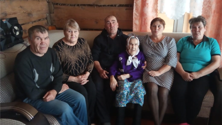 Жительница д. Степное Яниково Мария Соколова отметила 95 –летие со дня рождения