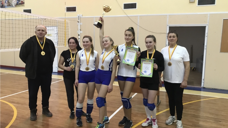 Соревнование по волейболу среди женских команд