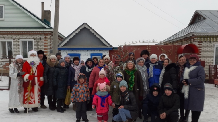 Новогодний карнавал «Наш веселый Новый год» с жителями деревни Новопоселенная Таяба