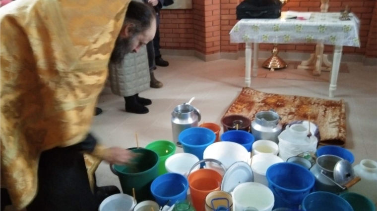 Крещенское освящение воды в д. Б-Нурусово