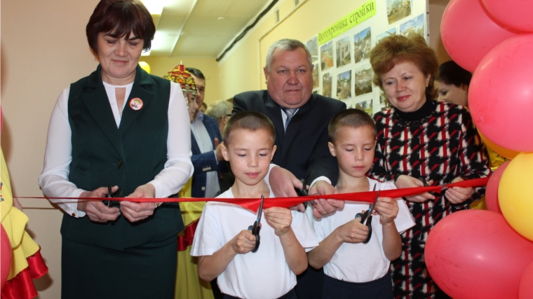 В Новоурюмовской школе Канашского района состоялось открытие спортивного зала с пищеблоком