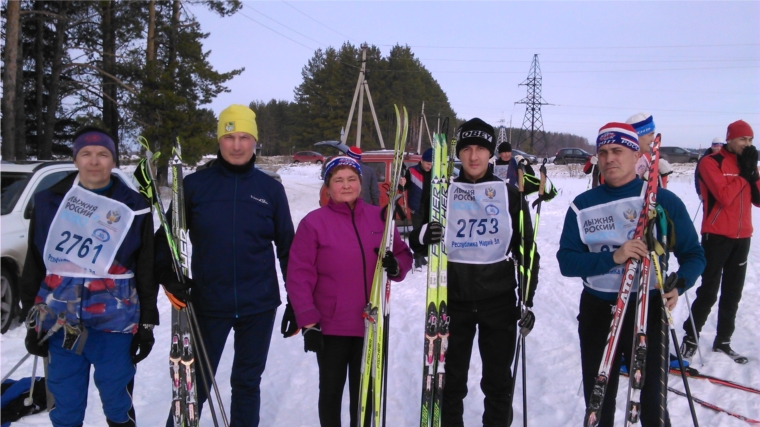 Участие в соревновании по лыжным гонкам в Горномарийском районе