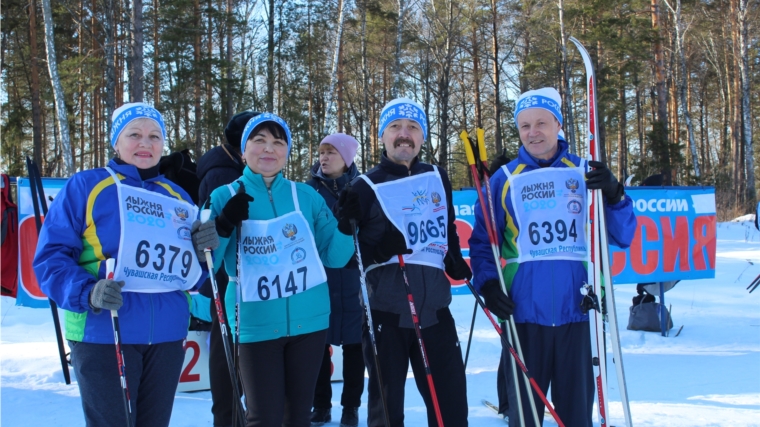 Жители Магаринского сельского поселения приняли участие во Всероссийской массовой лыжной гонке «Лыжня России-2020» в Шумерлинском районе