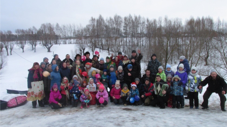 Жители деревни Идагачкасы с размахом проводили зиму народными гуляниями.