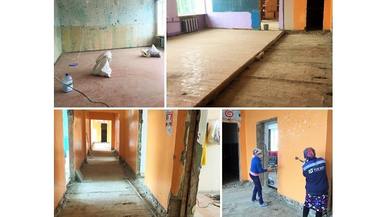 Начались ремонтные работы в Детской школе искусств с. Янтиково