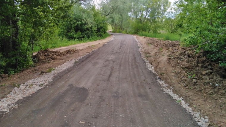 Завершены работы по ремонту подъездной дороги к улице Садовая деревни Синьял-Чурино.