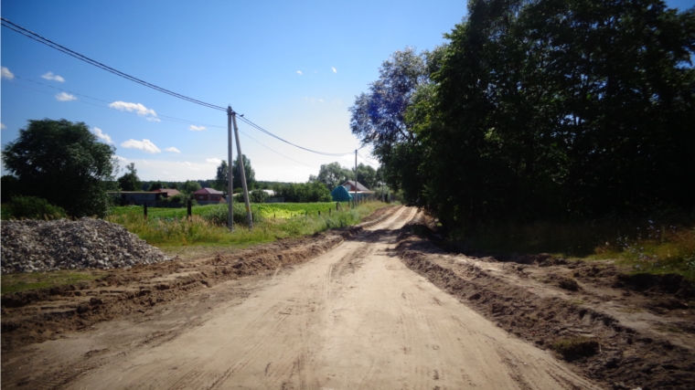 Начался ремонт грунтовой дороги в деревне Чириш-Шинеры