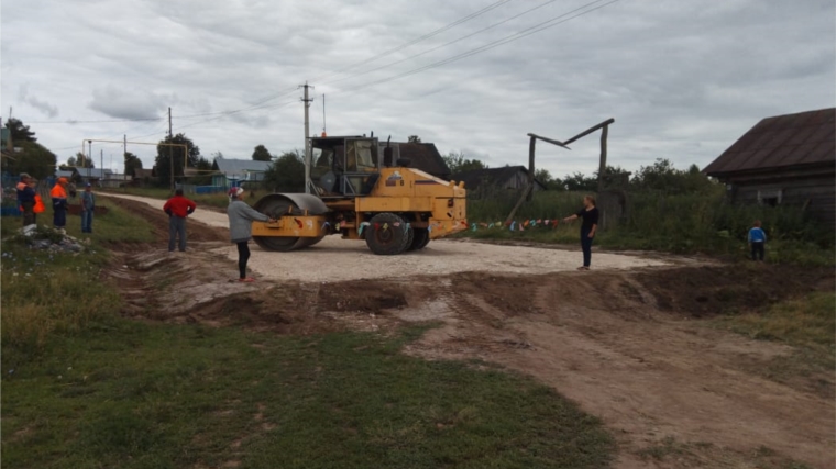 Завершен ремонт грунтовой дороги с щебеночным покрытием в д. Шоркино