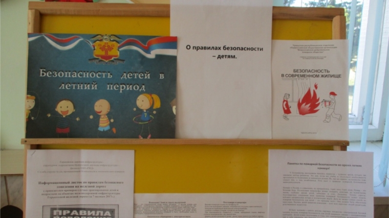 Информационный час: «Безопасность детей в летний период» в Тюрлеминской сельской библиотеке