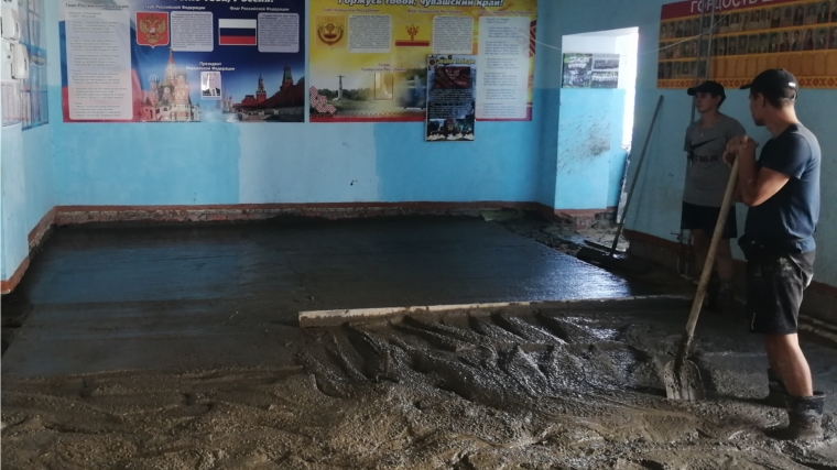 Работы по капитальному ремонту Турмышской школы продолжаются
