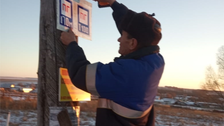 В населенных пунктах Полевосундырского сельского поселения обновлены знаки пожарных гидрантов