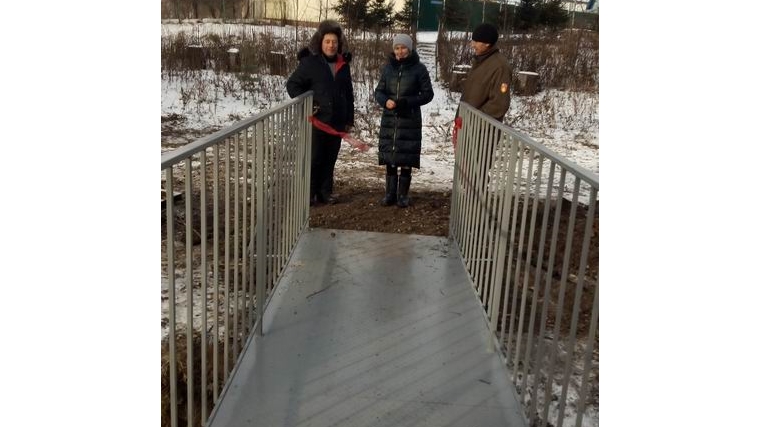 Благодаря инициативе Главы Чувашии Олега Николаева в дер. Тузи-Сярмус построен пешеходный мост