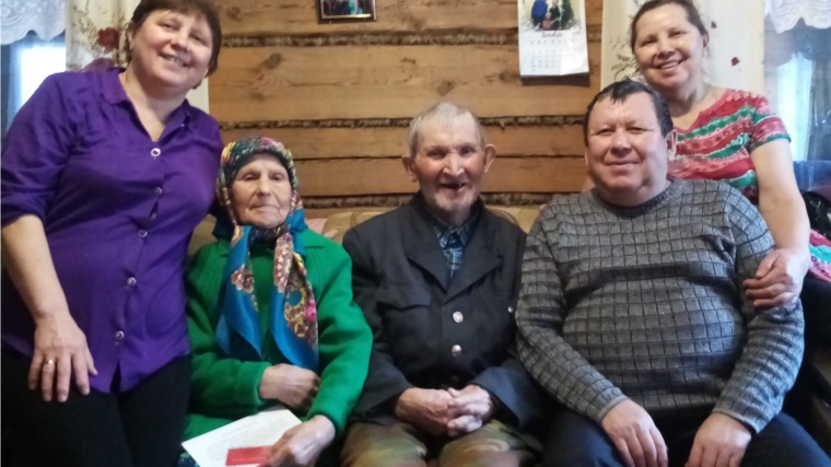 Труженица тыла, ветеран труда, жительница д. Сатлайкино Дина Матвеевна Грачкова отметила своё 90-летие